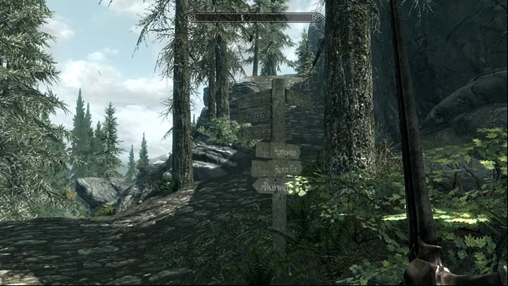 The road signs will make reaching Bruma much easier. - Visit Bruma | Quests in the game - Quests in the game - The Elder Scrolls V: Skyrim Game Guide