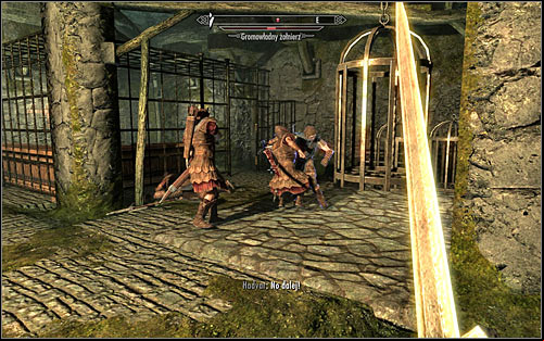 After exploring the room, approach Hadvar to continue going through the Keep - Getting through the Keep with Hadvar | Unbound - Unbound - The Elder Scrolls V: Skyrim Game Guide