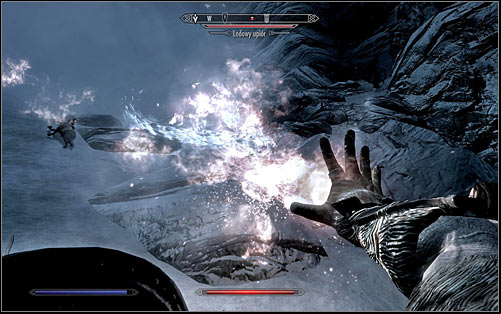 The climb will also include a few battles, during which you will have to eliminate Ice Wraiths (screen above) - Heading to The Throat of the World | The Throat of the World - The Throat of the World - The Elder Scrolls V: Skyrim Game Guide