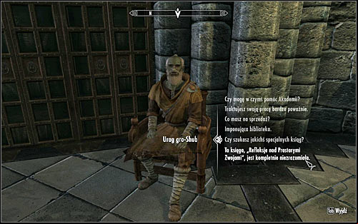 Once again speak with Urag gro-Shub and ask him about the Ruminations on the Elder Scrolls, written by Septimus Signus (screen above), who has apparently lost his mind and therefore the contents is absolutely inexplicable - Finding Septimus Signus | Elder Knowledge - Elder Knowledge - The Elder Scrolls V: Skyrim Game Guide