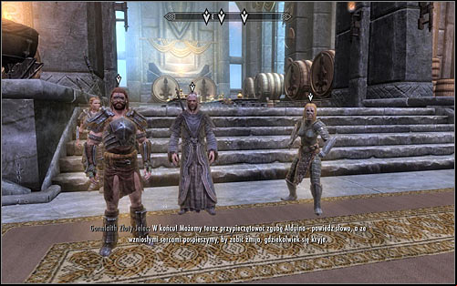 The mentioned heroes can be found on the right (screen above) and they are: Hakon, Gormaith Golden-Hilt and Felldir - Meeting the Nord warriors | Sovngarde - Sovngarde - The Elder Scrolls V: Skyrim Game Guide