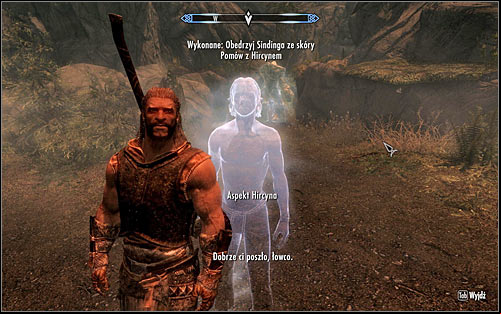 You should soon come across the Aspect of Hircine, with which you need to speak (screen above) - Ill Met By Moonlight - p. 2 - Daedric quests - The Elder Scrolls V: Skyrim Game Guide