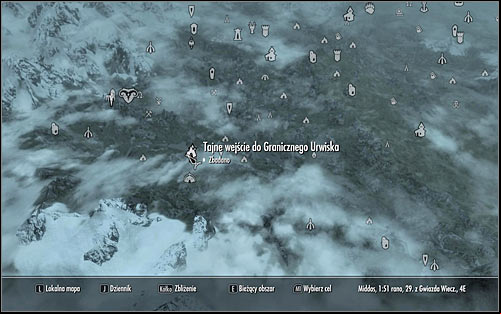Head out of the Hall of the Dead and open the world map - The Taste of Death - p. 2 - Daedric quests - The Elder Scrolls V: Skyrim Game Guide