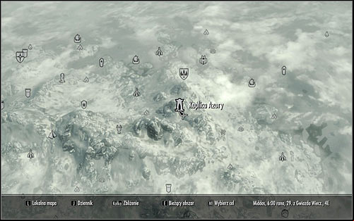 Open the world map - The Black Star - p. 1 - Daedric quests - The Elder Scrolls V: Skyrim Game Guide