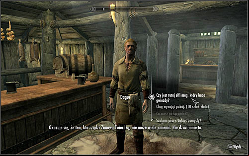 Inside, you should witness a conversation between Nelacar and the innkeeper Dagur, regarding the appearance of a monster in result of a failed experiment conducted by the elf - The Black Star - p. 1 - Daedric quests - The Elder Scrolls V: Skyrim Game Guide