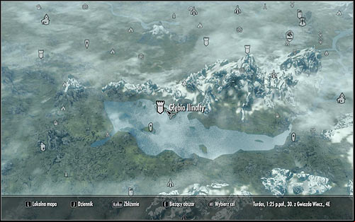 Head out of the inn and open the world map - The Black Star - p. 1 - Daedric quests - The Elder Scrolls V: Skyrim Game Guide