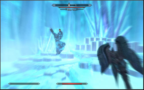 You should begin the fight with the Unrelenting Force Shout (screen above) or any other attack that will knock him out or temporarily paralyse - The Black Star - p. 3 - Daedric quests - The Elder Scrolls V: Skyrim Game Guide