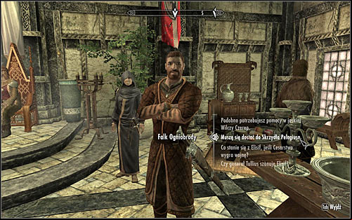Falk Firebeard (screen above) wont be willing to give you the Pelagius Wing Key and the only way of making him change his mind is completing The Man Who Cried Wolf side quest which he can give you - The Mind of Madness - p. 1 - Daedric quests - The Elder Scrolls V: Skyrim Game Guide