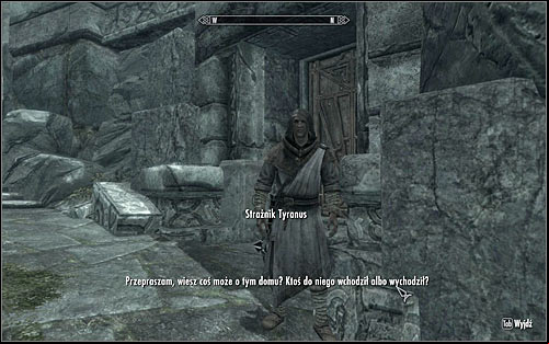 Approach Tyranus and speak to him (screen above) so that he asks you of the abandoned house - The House of Horrors - Daedric quests - The Elder Scrolls V: Skyrim Game Guide