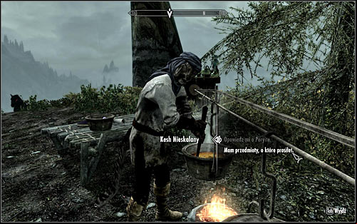Open the world map, return to the Shrine of Peryite and speak with Kesh to give him all the ingredients necessary for the ritual (screen above) - The Only Cure - p. 1 - Daedric quests - The Elder Scrolls V: Skyrim Game Guide