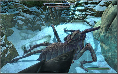 Follow the linear corridors, being ready to fight with Frost Spider (screen above) - A Daedras Best Friend - p. 1 - Daedric quests - The Elder Scrolls V: Skyrim Game Guide