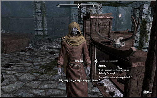 Return to Erandur to give him the book (screen above) - Waking Nightmare - p. 1 - Daedric quests - The Elder Scrolls V: Skyrim Game Guide