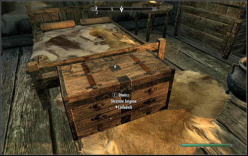 Enter the house and stand by the marked chest (screen above) - Pieces of the Past - p. 1 - Daedric quests - The Elder Scrolls V: Skyrim Game Guide