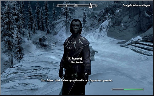 Go up the stairs and speak to Silus (screen above) - Pieces of the Past - p. 3 - Daedric quests - The Elder Scrolls V: Skyrim Game Guide
