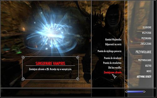 You will know that youre on a right path to becoming a vampire when the game will inform you in the top left corner of the screen about catching a disease named Sanguinare Vampiris - Vampirism | Hints - Hints - The Elder Scrolls V: Skyrim Game Guide