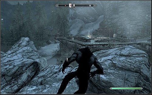 Once the main character has transformed himself into a werewolf he is stripped of all weapons and armors and this means that he can rely only on his claw attacks - Lycanthropy | Hints - Hints - The Elder Scrolls V: Skyrim Game Guide