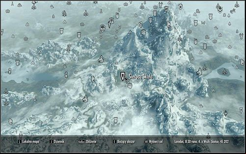 Open the world map and locate your destination, the Orphan Rock (screen above) - The Blessings of Nature | Side quests - Side quests - The Elder Scrolls V: Skyrim Game Guide