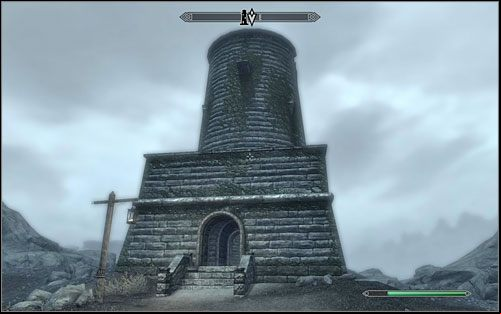 Head to the top of the tower and approach the large fire burning in the middle - Lights Out | Side quests - Side quests - The Elder Scrolls V: Skyrim Game Guide