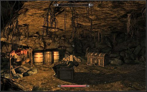 The map will point you to the treasure location - Treasure Maps (IV-V) | Side quests - Side quests - The Elder Scrolls V: Skyrim Game Guide