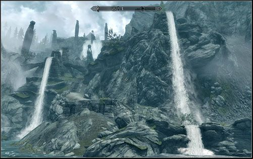 The map from Angis Cabin points to Lost Valley Redoubt found south of Rorikstead - Treasure Maps (IV-V) | Side quests - Side quests - The Elder Scrolls V: Skyrim Game Guide