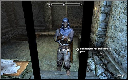 After completing the formalities, return to the prisoner - In my Time of Need | Side quests - Side quests - The Elder Scrolls V: Skyrim Game Guide