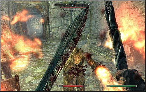 As you enter the large, two-story area, head to the small room on the left - the guards captain quarters - Missing in Action | Side quests - Side quests - The Elder Scrolls V: Skyrim Game Guide