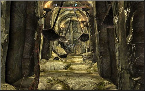 Inside the corridor in front of you there are some Draugrs and swinging blades which can easily slash you in half - Forbidden Legend - p. 2 | Side quests - Side quests - The Elder Scrolls V: Skyrim Game Guide