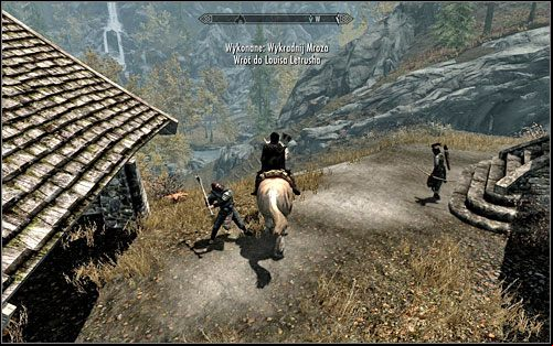 After stealing the horse and running away from the scene, you are left with two options - Promises to Keep | Side quests - Side quests - The Elder Scrolls V: Skyrim Game Guide