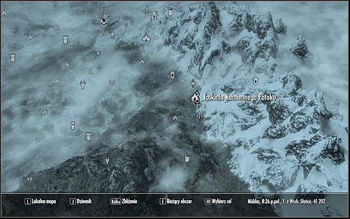 Head out of the college, open the world map and plan your journey to Stony Creek Cave (screen above) - Miscellaneous: Find Finns Lute | The Bards College quests - The Bards College quests - The Elder Scrolls V: Skyrim Game Guide