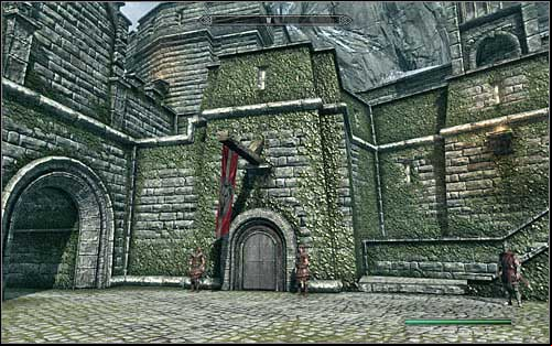 Go to the north part of the city and locate the entrance to Castle Dour, which is guarded by two sentries (the above screen) - ing the Legion | Imperial Legion Quests - Imperial Legion Quests - The Elder Scrolls V: Skyrim Game Guide