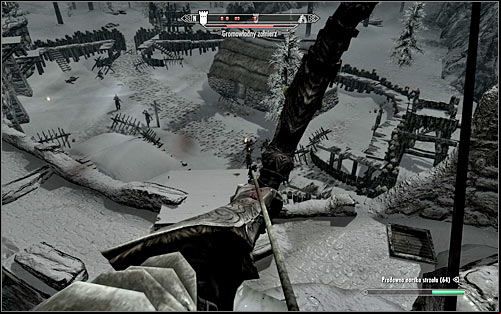 Depending on preferences, you can attack enemies from low elevation or climb one of the taller towers, so that you have a view on the better part of the fort (the above screen) - Battle for Fort Dunstad | Imperial Legion Quests - Imperial Legion Quests - The Elder Scrolls V: Skyrim Game Guide