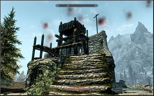 If you want to attack the Stormcloak soldiers from a safe distance, go for the walls as soon as you enter the fort - The Battle for Fort Greenwall | Imperial Legion Quests - Imperial Legion Quests - The Elder Scrolls V: Skyrim Game Guide