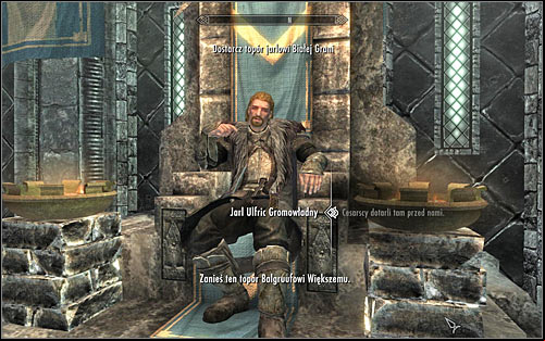 Continue the conversation with Ulfric, started in the previous Stormcloak quest - Message to Whiterun | Stormcloak Rebellion Quests - Stormcloak Rebellion Quests - The Elder Scrolls V: Skyrim Game Guide