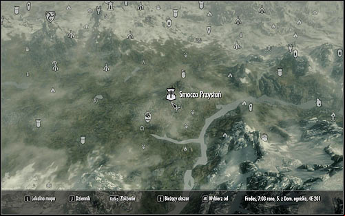 You can now leave the Palace of the Kings and open the world map - Message to Whiterun | Stormcloak Rebellion Quests - Stormcloak Rebellion Quests - The Elder Scrolls V: Skyrim Game Guide