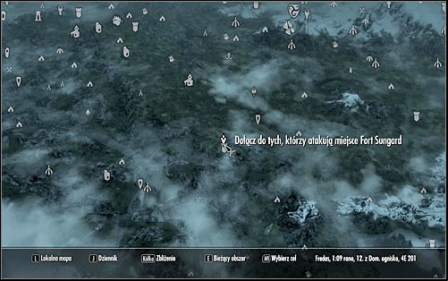 Open the world map and youll see that the meeting place (the above screen) is located north of Fort Sungard - The Battle for Fort Sungard | Stormcloak Rebellion Quests - Stormcloak Rebellion Quests - The Elder Scrolls V: Skyrim Game Guide