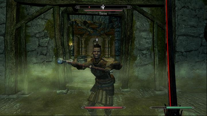 Look out! Thorina may not seem like it but she is very strong. - Against the Cutters | Quests in the game - Quests in the game - The Elder Scrolls V: Skyrim Game Guide