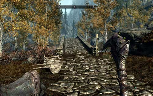 In order to reach it, head right after getting out of the city and you will reach a rocky path - the Dawnguard - Beginning - The Elder Scrolls V: Skyrim - Dawnguard - Game Guide and Walkthrough