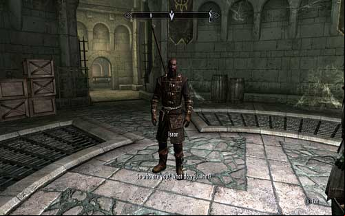 After getting inside the Fort, speak to Isran - the Dawnguard - Beginning - The Elder Scrolls V: Skyrim - Dawnguard - Game Guide and Walkthrough