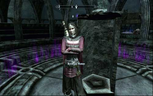 Use the stone in the middle - Awakening - Beginning - The Elder Scrolls V: Skyrim - Dawnguard - Game Guide and Walkthrough