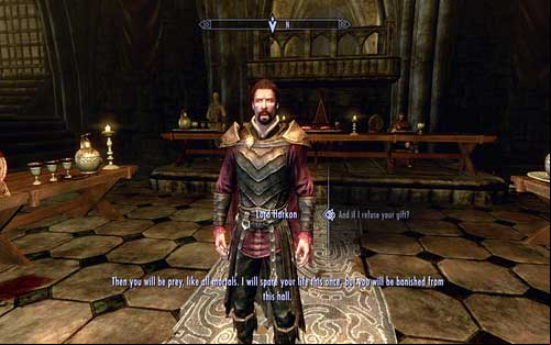 After heading inside, wait for Vingalmo to greet your companion and afterwards speak to Lord Harkon - Bloodline - Beginning - The Elder Scrolls V: Skyrim - Dawnguard - Game Guide and Walkthrough
