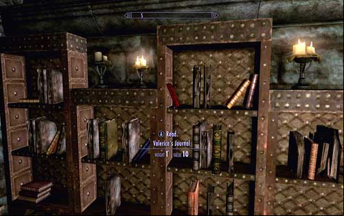 The little red book can be found in the middle shelf of the candle-lit library - Chasing Echoes - p. 2 - Vampire Lord path - The Elder Scrolls V: Skyrim - Dawnguard - Game Guide and Walkthrough