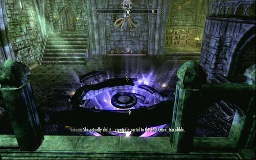 Having collected all of them, but them into the bowl where Serana is waiting for you - Chasing Echoes - p. 2 - Vampire Lord path - The Elder Scrolls V: Skyrim - Dawnguard - Game Guide and Walkthrough