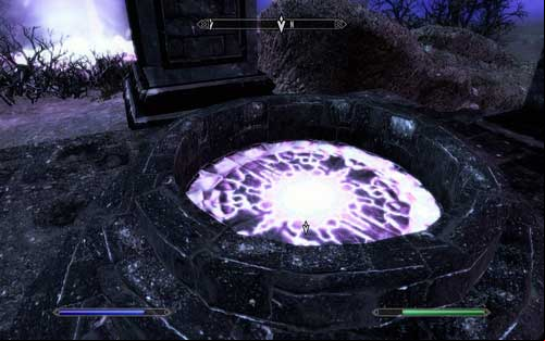 In order to reach one of the Keepers, you need to stand on the glowing circle - Beyond Death - Vampire Lord path - The Elder Scrolls V: Skyrim - Dawnguard - Game Guide and Walkthrough