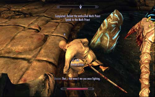 The mad monk will attack you - Prophet - Dawnguard path - The Elder Scrolls V: Skyrim - Dawnguard - Game Guide and Walkthrough