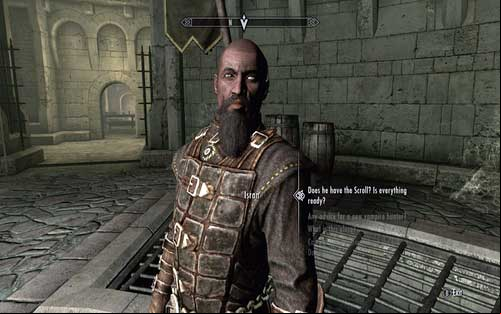 After giving a report to Isran, tell the saved man to read the scroll - Prophet - Dawnguard path - The Elder Scrolls V: Skyrim - Dawnguard - Game Guide and Walkthrough