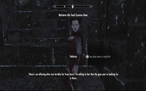 The woman will also tell you where the gem in which the part of your soul is trapped can be found, assuming you didn't want to change into a vampire - Beyond Death - p. 2 - Dawnguard path - The Elder Scrolls V: Skyrim - Dawnguard - Game Guide and Walkthrough