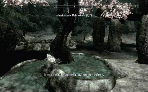 The next one is by the tree to the right of the statue - Unseen Visions - Dawnguard path - The Elder Scrolls V: Skyrim - Dawnguard - Game Guide and Walkthrough