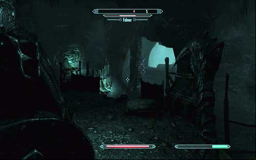 A narrow path will lead you to a big village, where you need to turn left - Touching The Sky - p. 1 - Dawnguard path - The Elder Scrolls V: Skyrim - Dawnguard - Game Guide and Walkthrough
