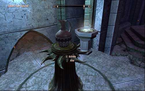 Put the water jug onto the pedestal on the left, thanks to which you will unlock a age into a room with a Frost Giant - Touching The Sky - p. 3 - Dawnguard path - The Elder Scrolls V: Skyrim - Dawnguard - Game Guide and Walkthrough