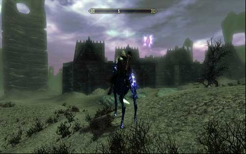 You will by a building with a hovering crystal on the left - Impatience of a Saint - p. 3 - Mutual side missions - The Elder Scrolls V: Skyrim - Dawnguard - Game Guide and Walkthrough